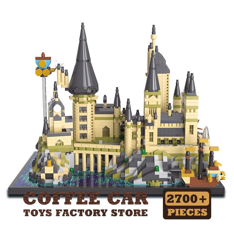 Magic World Building Scene Diamond Blocks 3D Model Dream Medieval Castle Bricks MOC Set Puzzle Toys Adult Children Birthday Gift