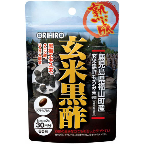 

Orihiro Brown Rice Black Vinegar Capsules, 60 Capsules