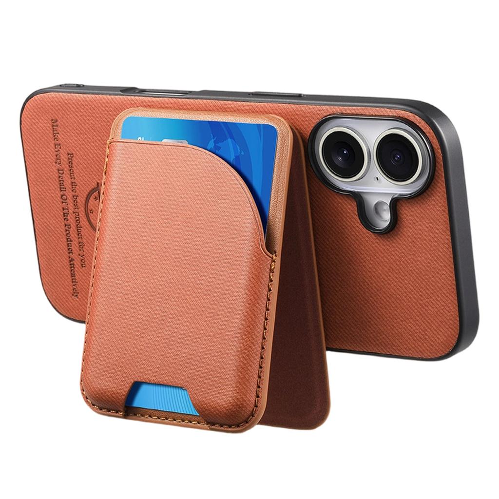 Anti Shock Magnetic Phone Case With Card Slot Premium Textured PU Leather Slim Protective Cover For Secure Everyday Use