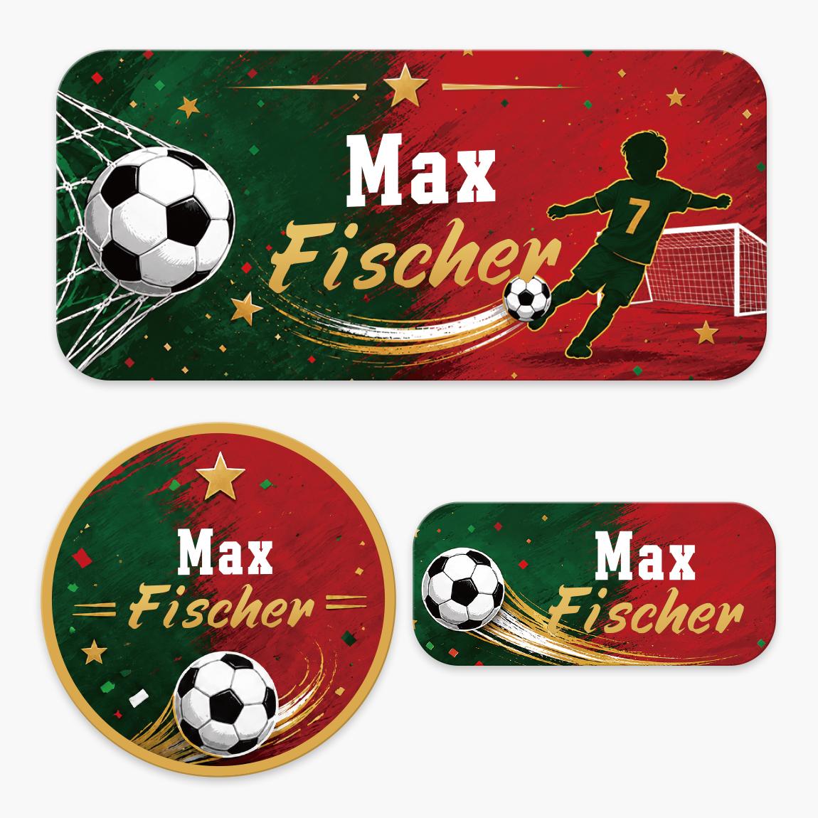 140 Stuks Gepersonaliseerde Voetbal Naamlabel Stickers Waterdichte Custom Naamstickers Voor Flessen Lunchboxen Sportuitrusting