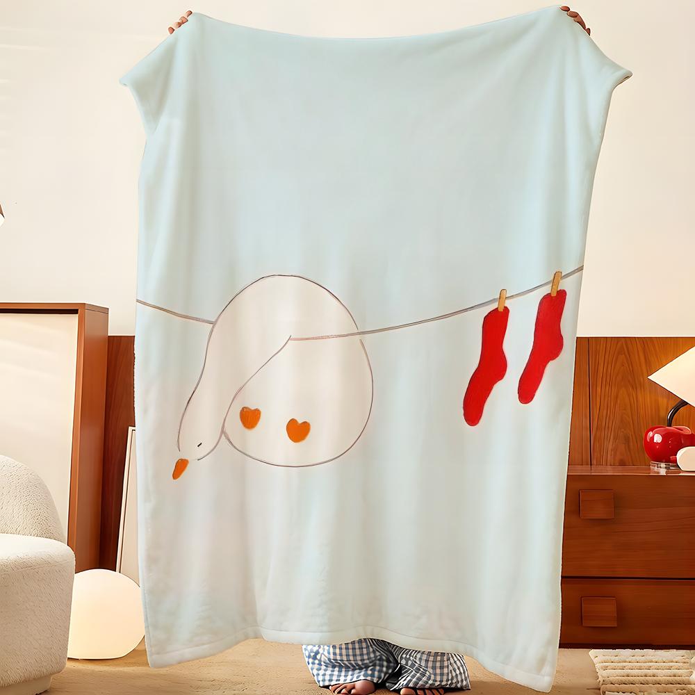 Artist K-kawa H-harari Throw Flannel Throw Blanket, Lightweight Cozy, Durable Washable Cute Cool