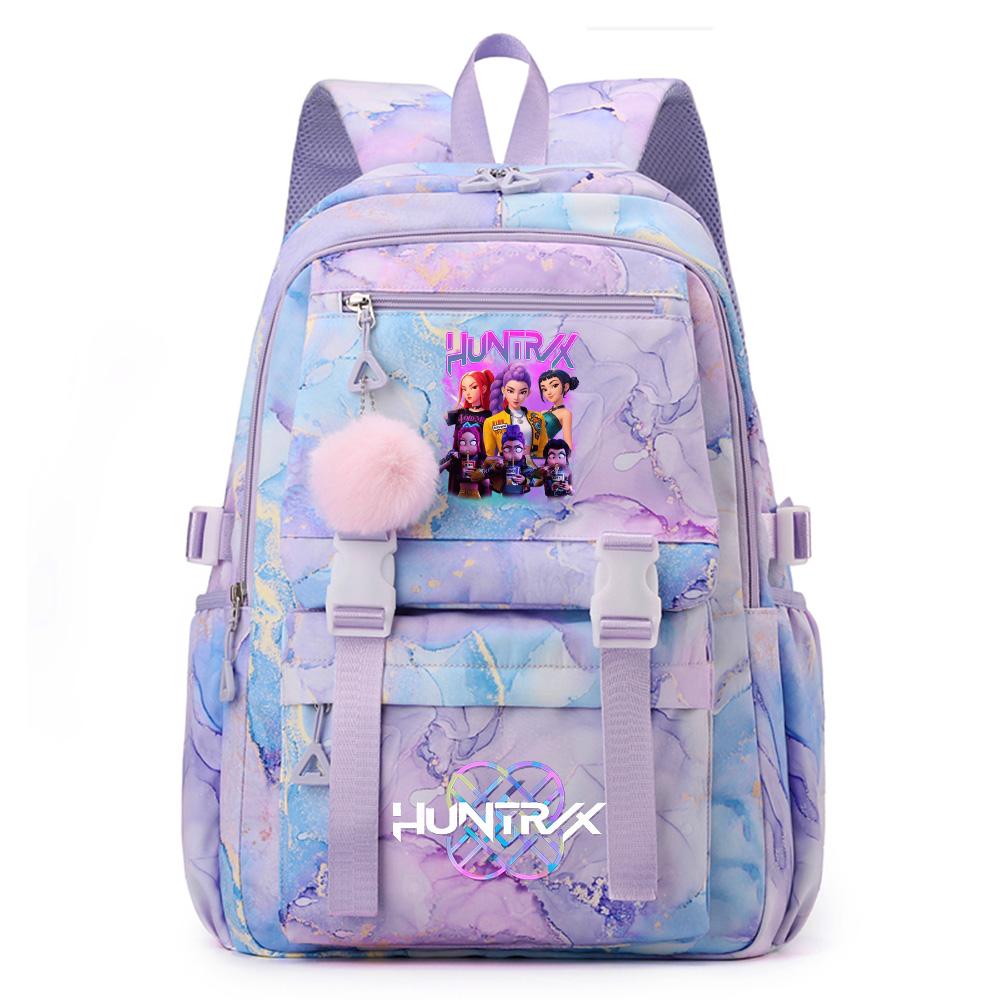 Rucsac Imprimat cu Demon Hunters K-Pop Desen Animale Școlar pentru Adolescent Student Fată Băiat Geantă pentru Cărți Capacitate Mare Impermeabilă Geantă de Călătorie Mochila