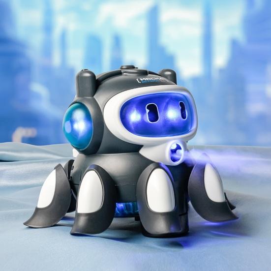 Dětská elektrická mechanická chobotnice s lehkým hudebním sprejem pro výuku vyhýbání se překážkám