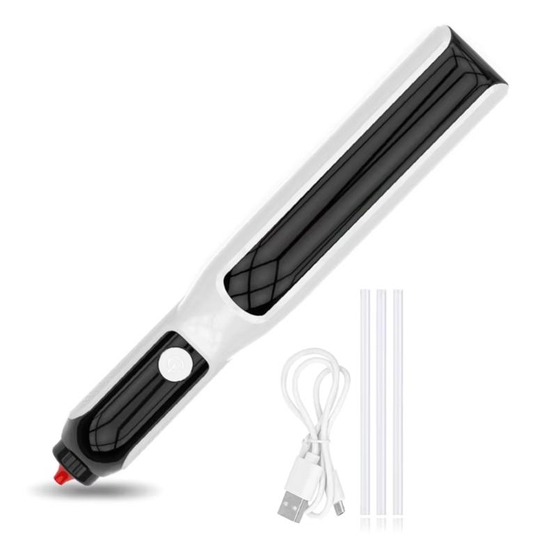 

Rechargeable Plastic Glues Extrusion Tool Auto Shutoff Function Light Design Glues Guns for Arts Crafts 7mm Sticks 1
