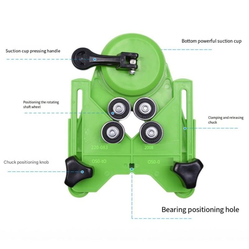 Lightweight Sturdy Plastic Drilling Locator Tool for Reduced Fatigue During Extended Use in Construction and DIY Applications