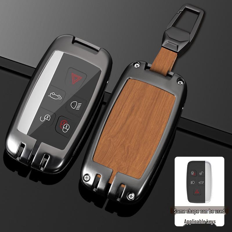 Land Rover Key Case for Range Rover, Defender, Velar, Evoque, Discovery 4, Freelander, and Discovery 5 - Metal Car Key Bag.