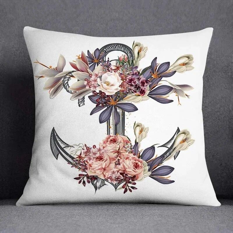 Musical Note Guitar Series Pattern Home Decoration Pillow Case Square Office Cushion Cover