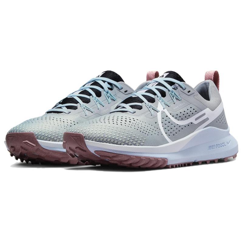 Nike React Pegasus Trail 4 Light Smoke Grey Black Glacier Blue White Women's Sneakers DJ6159-005