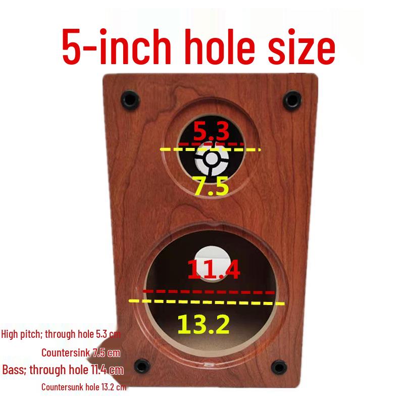 Wooden Bookshelf Speaker Cabinet for 4-10-Inch Horn Speakers: DIY Two-Way Empty Bass Cabinet