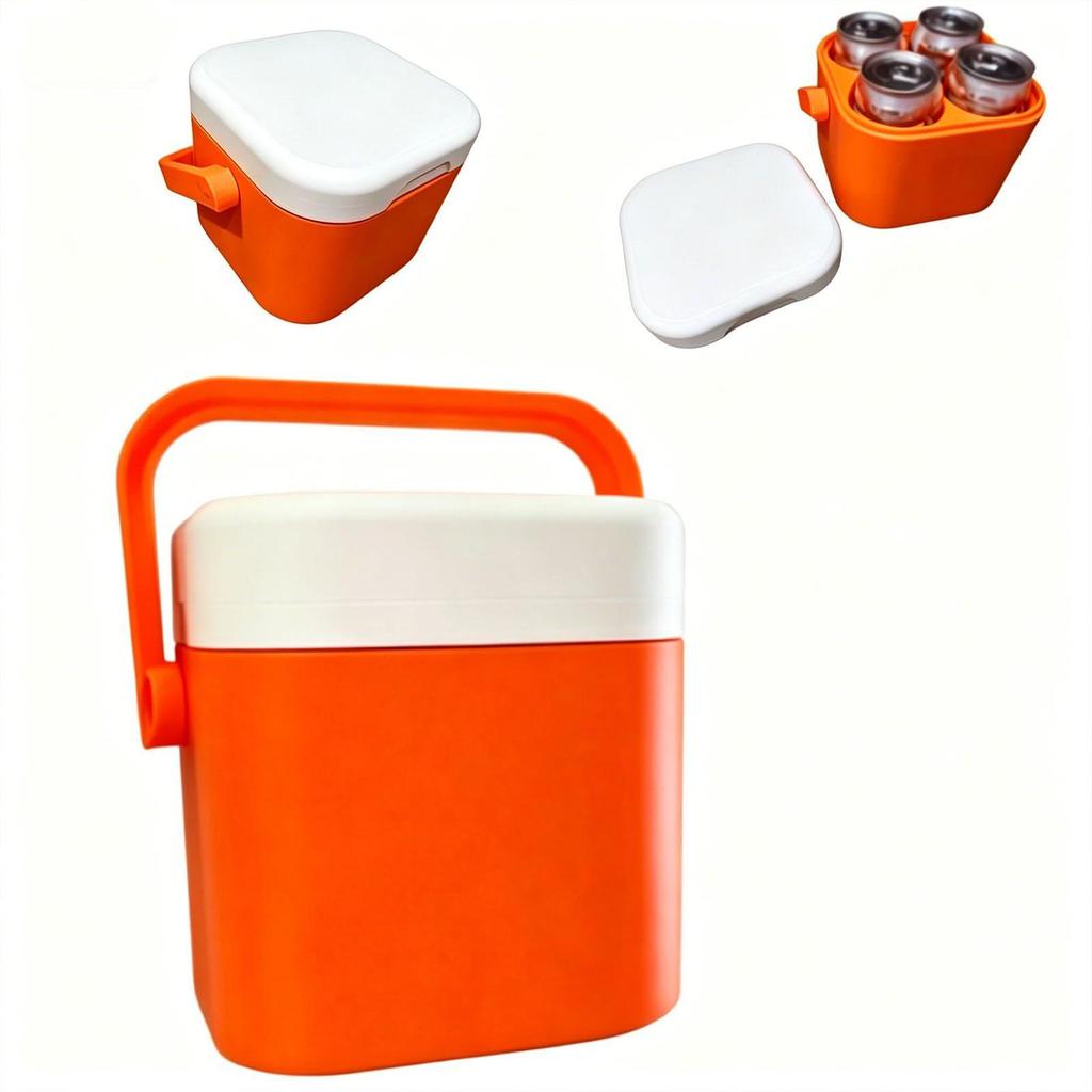 Insulated Portable Cooler With Handle Mini Freezer Fridge Heat Preservation Food Storage Cooler Box For Beach Picnic