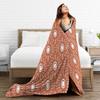 Bohemian  Pattern Plush Blanket Boy Girl  Flannel Throw Blanket For Bedroom Super Soft Design Quality Bedspread Gift