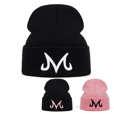 Letter M Embroidery Hip Hop Cap Men and Women Outdoor Autumn Winter Warm Hat Fashion Ski Caps Knitted Hats