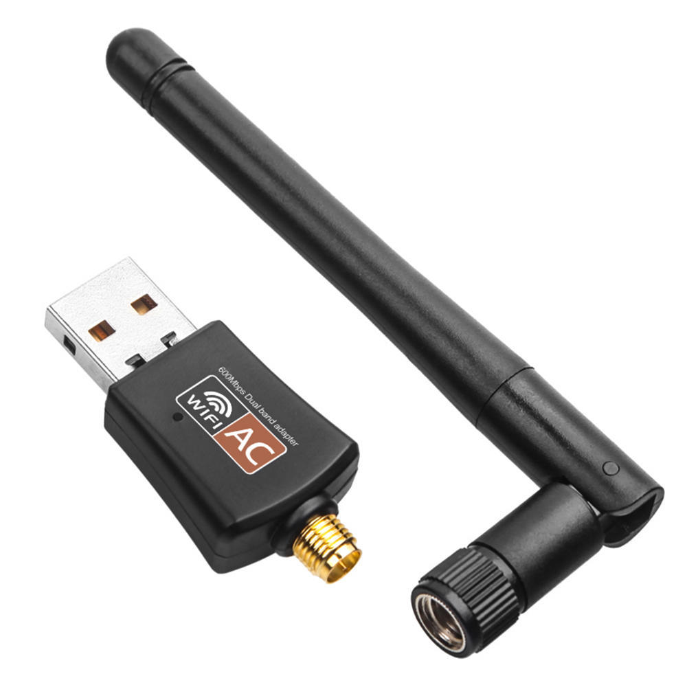 USB WiFi Adapter 600Mbps Dual Band Wireless Adapter Dongle 2.4/5.0GHz