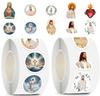 500 Buc. Autocolante Religioase cu Iisus Estetice Desen Animat Decal PVC Rola Pentru Sticle Laptopuri Telefoane Skateboarduri Scrapbooking Autocolant
