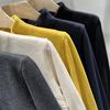 Women's Slim Fit Long Sleeve Thermal T-Shirt, Half-High Collar, Double-Sided Fleece, Double Zipper, Autumn/Winter 2025.
