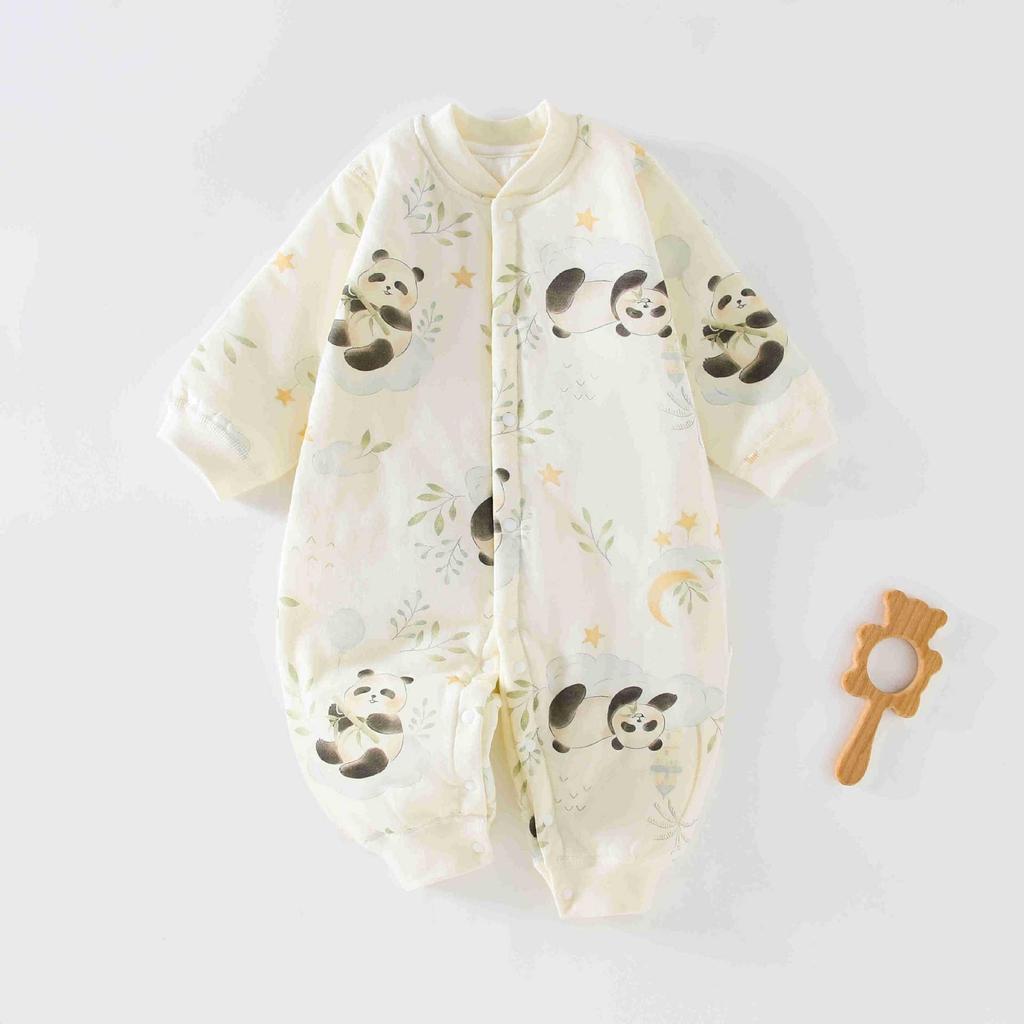 40g Dünner Baumwoll-Kleinkind-Overall: Universeller warmer Freizeit-Strampler für Säuglinge, Jungen und Mädchen, Herbst/Winter