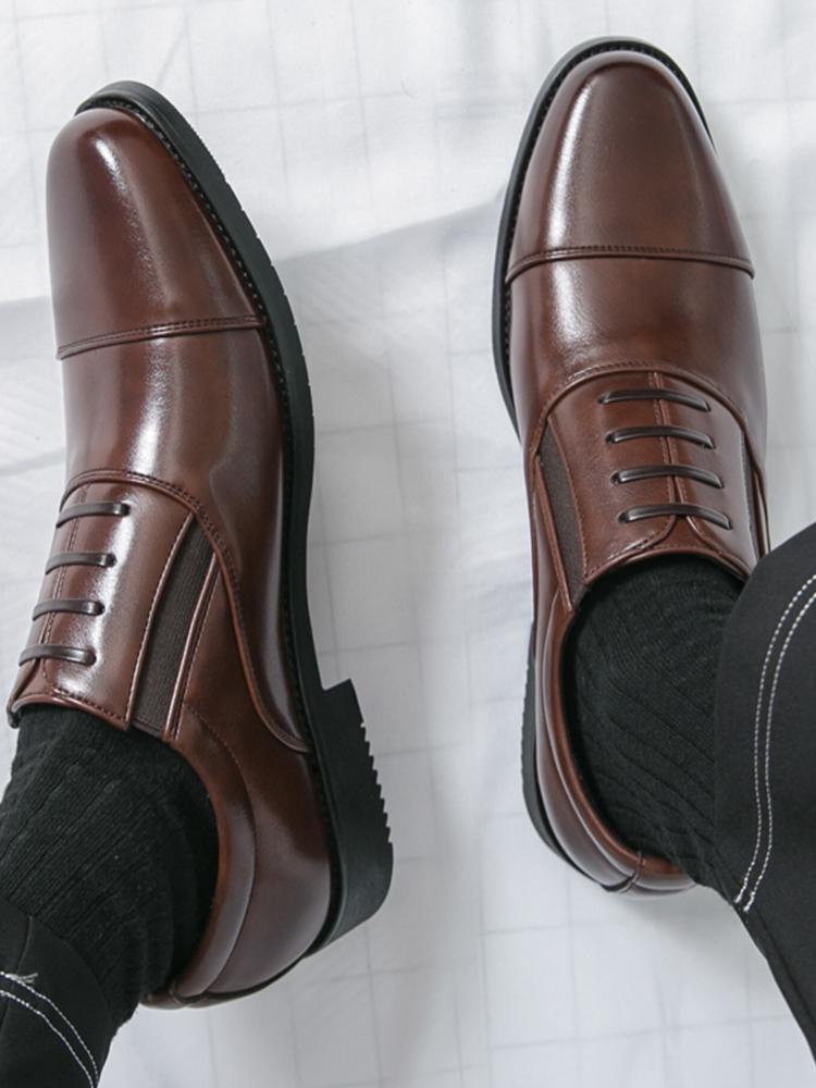 Oxford Shoes Men High Quality Social Business Leather Shoes For Men Formal Wedding Dress Leather Shoes Man Office Men's Leather