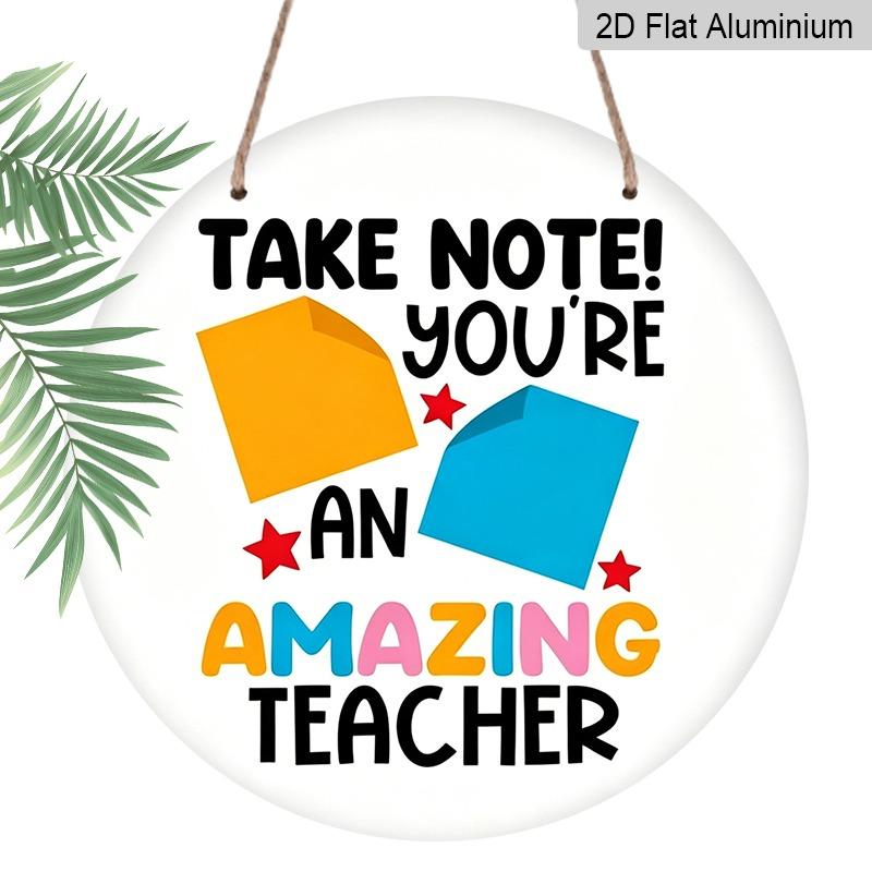 

2D Flat, Retro-style High-end Aluminum Wall Covering, Available in Various Sizes, Featuring Inspirational Quotes. Suitable for Hanging in Various 20*20cm