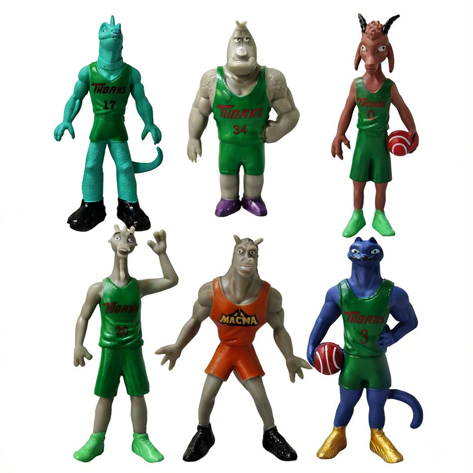 6-8 Stück/Set Cartoon Miracle Dream Team Anime Figuren GOAT Cosplay Actionfigur PVC Sammlung Schreibtisch Statue Ornament Spielzeug Langlebiges Geschenk