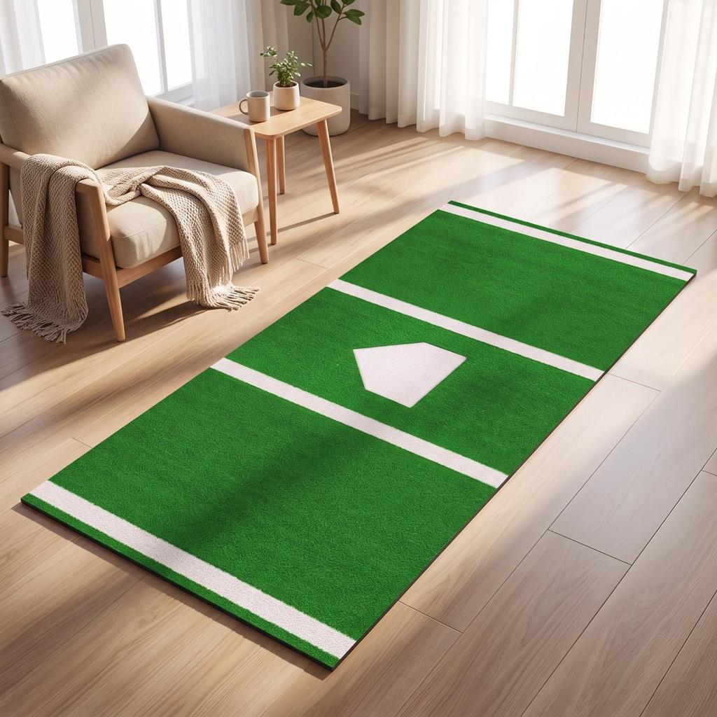 Baseball Batting Mat with Home Plate Stable Reinforced