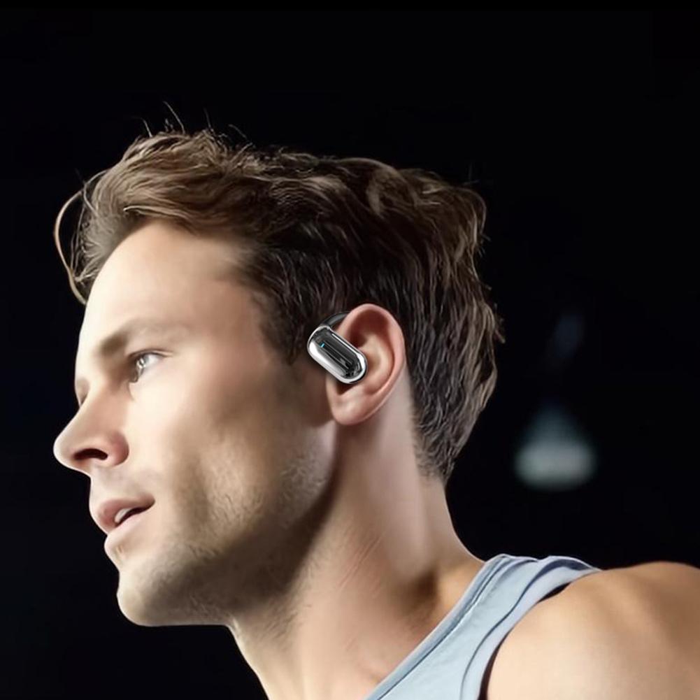BT 5.3 KI Übersetzungs-Ohrhörer mit Ohrbügel Übersetzer-Kopfhörer Open-Ear-Kopfhörer zum Laufen Fitness Lernen Zubehör