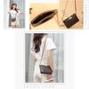 Small Square Crossbody Pvc Bag With Card And Coin Compartments