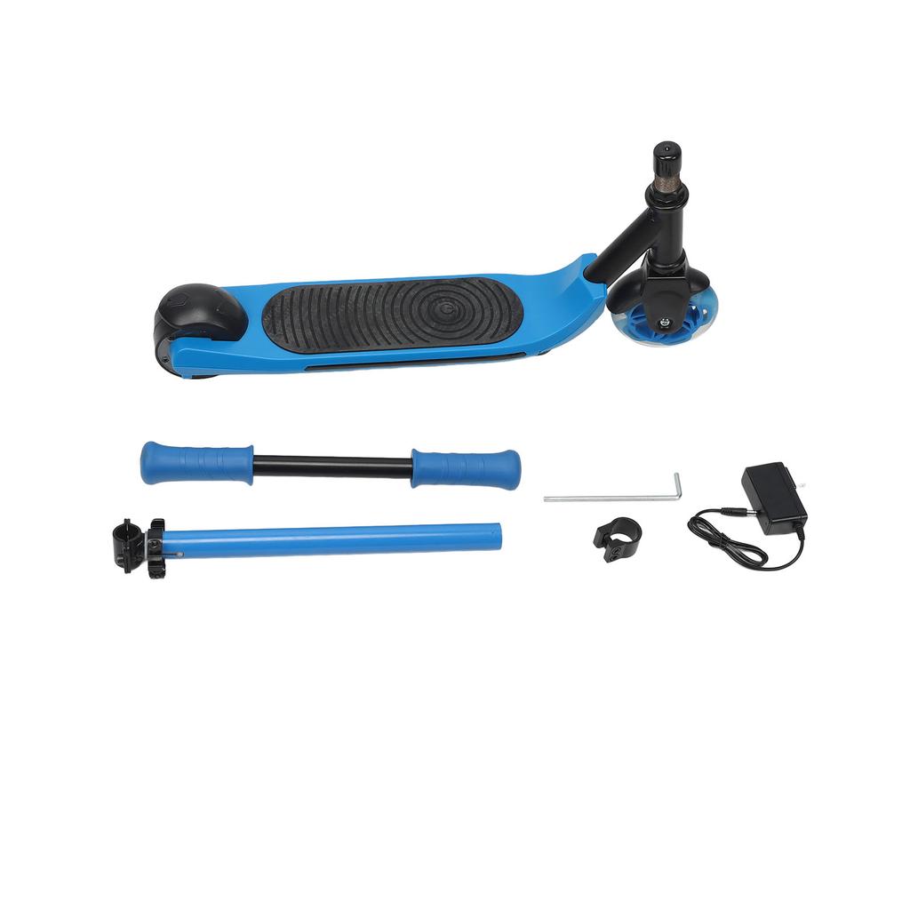 Electric Scooter Foot Brake Mechanical Brake Height Adjustable Portable Electric Scooter with 2 Flas