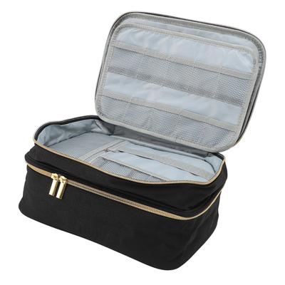 Waterproof Polyester Sewing Supplies Storage Bag Double Layer Multi Compartments Portable Organizer For Needle Thread Sewing Accessories Kit