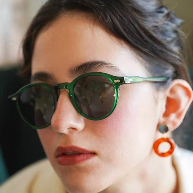 New Style Retro Round Glasses Fashion Mita Sunglasses Personalized UV Protection JH3053