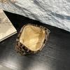 Leopard print plush Makeup Bag Large capacity portable travel toiletry bag Cosmetics Clutch Bag Premium storage bag
