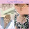 Saturn Pearl Necklace For Women Handmade Multilayer Pendant Elegant Jewelry Gift For Couples