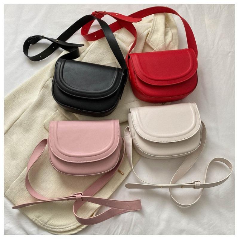 Women's Shoulder Bag New Retro Simple Versatile Wide Shoulder Strap Bag Casual Girl Fashion Trendy Armpit Bag