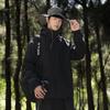 Outdoor Men's Hooded Sports Jacket with Color Blocking Waterproof and Windproof Jacket Mountaineering Jackets for Unisex