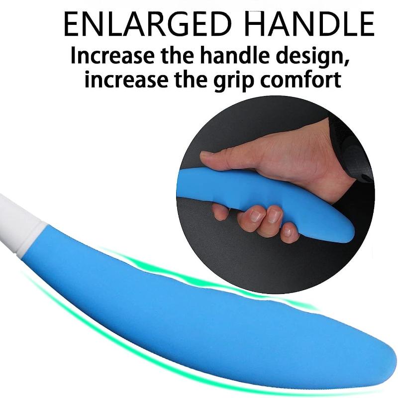 1Pc  Explosive Anti-slip Curve with Sponge Handle Bathing Back Body Brush Auxiliary Bath Agent for Pregnant Women for The Elderly