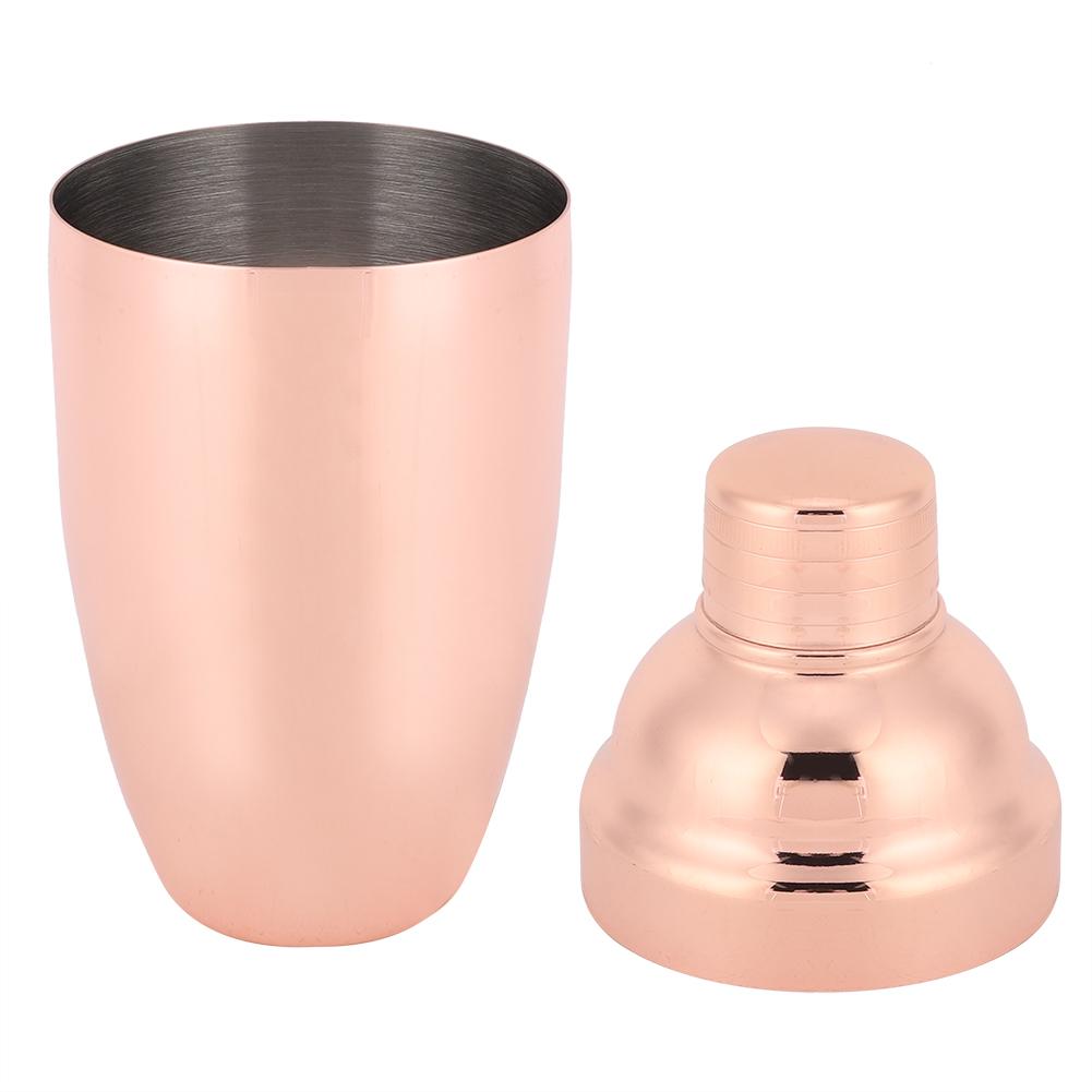 Elegante Coctelera Manual de Acero Inoxidable para Agitar, Herramienta de Bar, Suministros, Accesorios, Oro Rosa