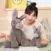 1 pezzo 23CM Peluche Asinello Carino Giocattoli Adorabili Bambole Peluche Asinello Grigio Animali Morbidi Ripieni per Bambino Neonato Compleanno Decorazione Stanza Regali