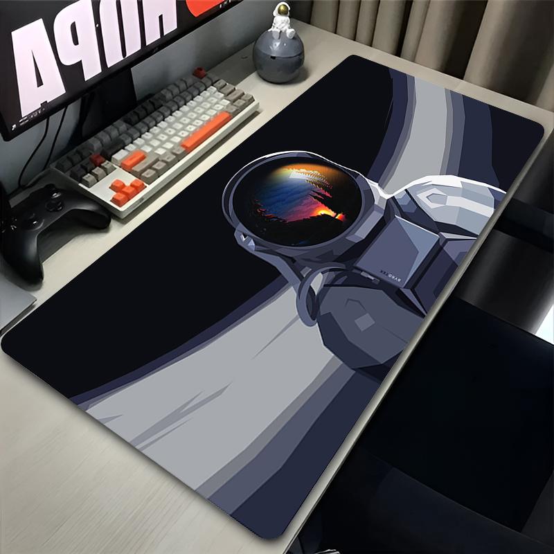 Mouse Pad PC Nonslip Gaming Cute Mousepad Gamer ESports Mouse Mat Game Mechanical Keyboard Pad Outer Space Astronauts Desk Mat