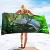 Cartoon Salamander Series Seaside Vacation Beach Towel Swimming Bath Towel Microfiber Sports Towel