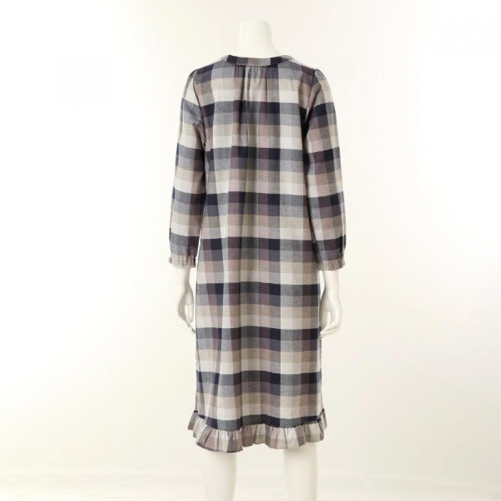 Wacoal Warm Cashmere Blend Cotton Flannel Check Dress Pajamas Wgn5485w 