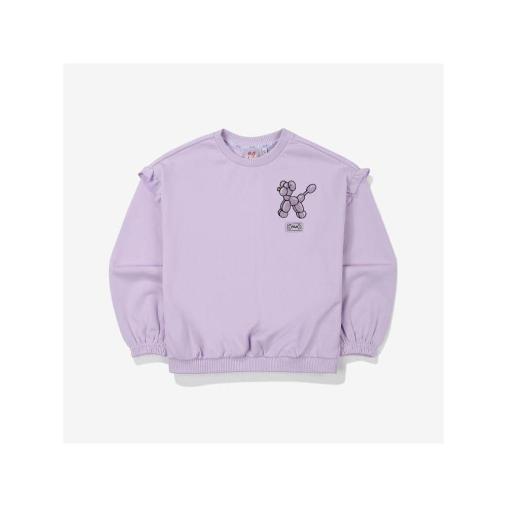 

[fila Kids] Girls Frill Sweatshirt Fk2pof3101f Plv q0zFk2pof3101fPlv PALELAVENDER/100