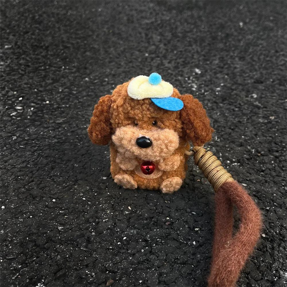 Zachte Anti-val Oortelefoonhoesje voor Airpods4 3 2 Pro Pluche Ins Schattige Lieve Beer Beschermende Hoofdtelefoon Hoge Kwaliteit Schokbestendige Cover