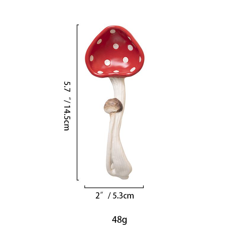 

Chic Heart Ceramic Red Mushroom Tableware Set: Cups, Dessert Plates, Rice & Noodle Bowls, Salad Bowls, Spoons Red Mushroom Series