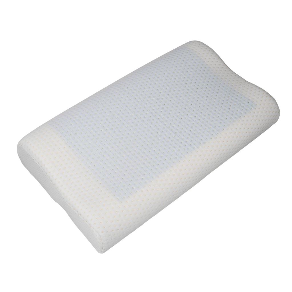 Oreiller à Mémoire de Forme Design Ondulé Gel Rafraîchissant Soutien du Cou Oreiller de Sommeil pour la Maison et la Beauté