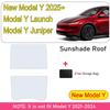 Sun Shades For Tesla Model Y Juniper LAUNCH Model 3 Highland 2025 2026 Ice Cloth Buckle Sun Glass Front Rear Sunroof Skylight