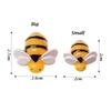 5pcs/ lot Mobile Phone Shell Children Toys Hair Ornament Slime Pendants Artificial Bees Mini Bee Simulated Animals