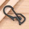 Keyring Bottle Opener Stainless Steel Pocket Keychain Carabiner Multifunctional Mountaineering Buckle Practical Hiking Equipment
