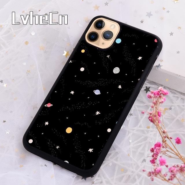 LvheCn Cartoon Planets Stars Phone Case Cover For For iPhone 17 Air 13 12 14 15 16 Pro Max Plus