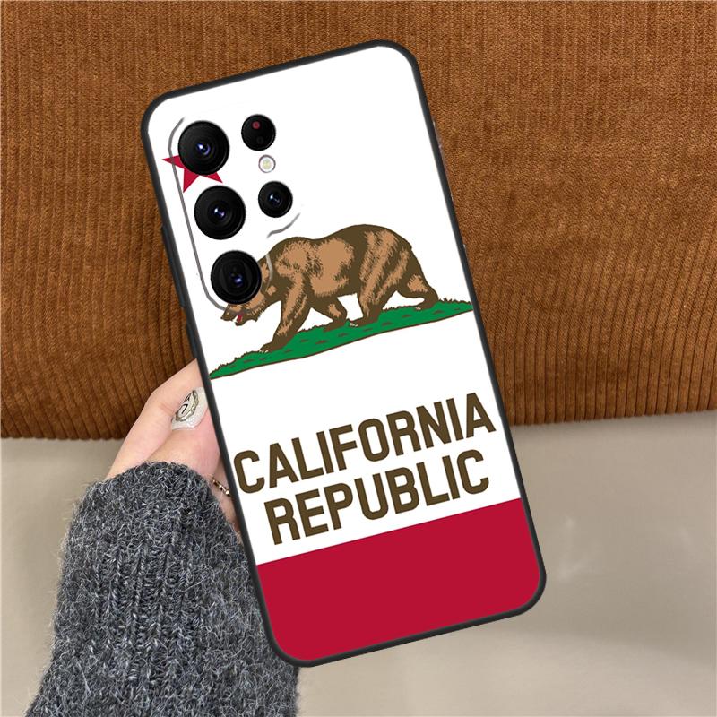 California Flag Phone Case For Samsung Galaxy S25 Ultra S9 S10 S20 S21 S22 Plus S24 FE S23 Ultra Back Cover