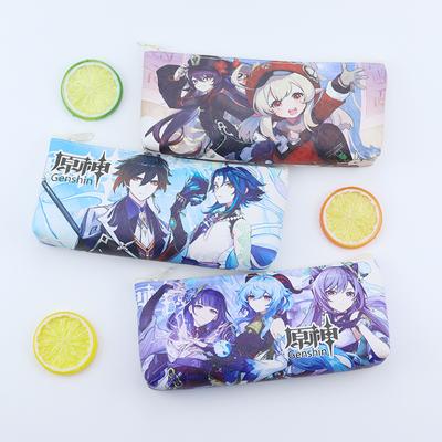 Anime Genshin Impact puzdro na ceruzku Taštička Box Xiao Zhongli Ganyu Keqing Hutao Venti Puzdro na pero Stacionárne puzdro Box do pokladne