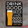 Keep Calm Inspirational Tin Sign for Bar or Restaurant
